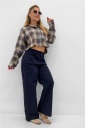 pantalone con elastico in vita couleur